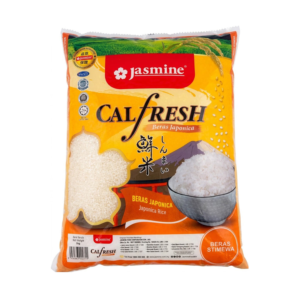 Jasmine Calfresh Japanese Calrose Rice 5kg