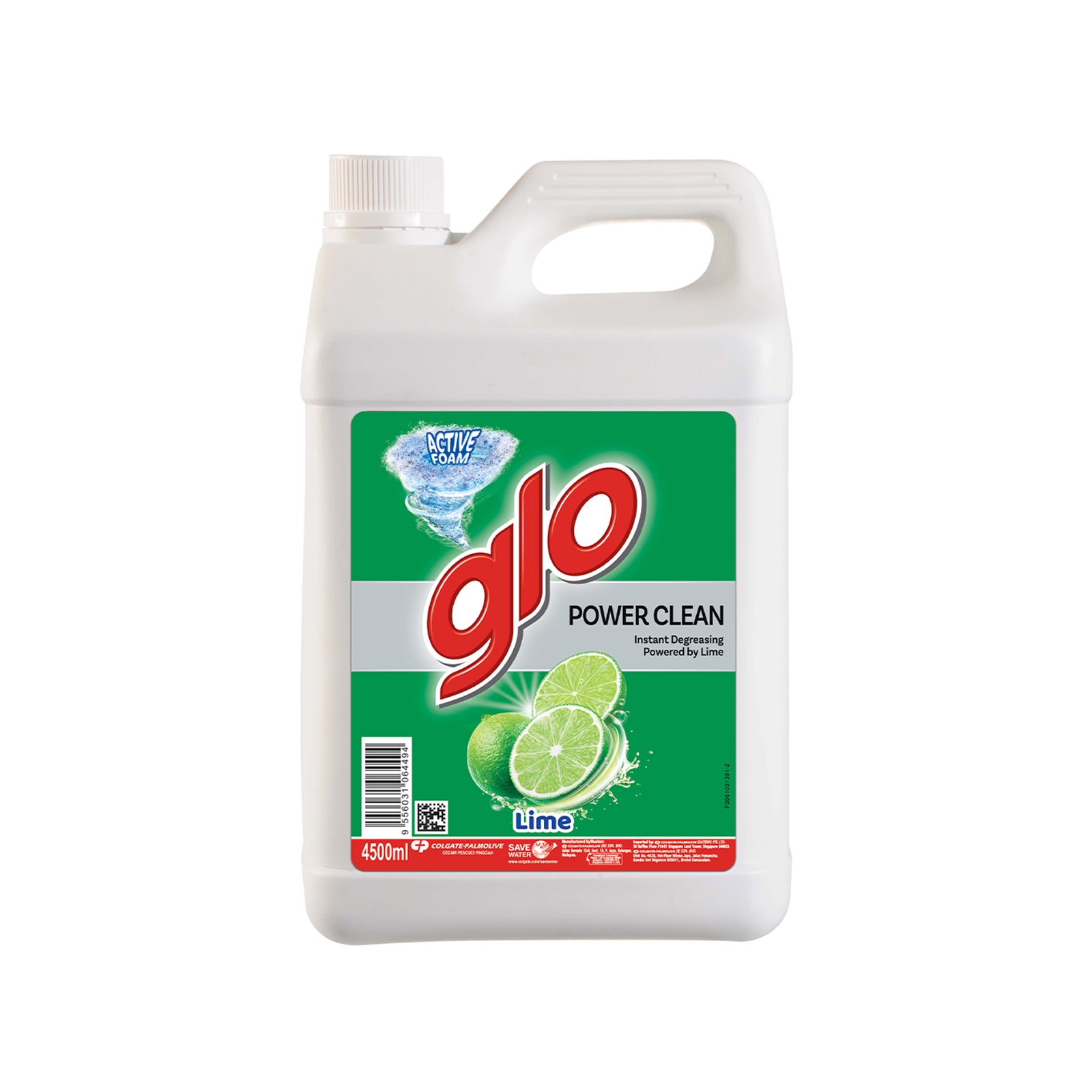 Glo Dishwashing Liquid Lime 4.5L