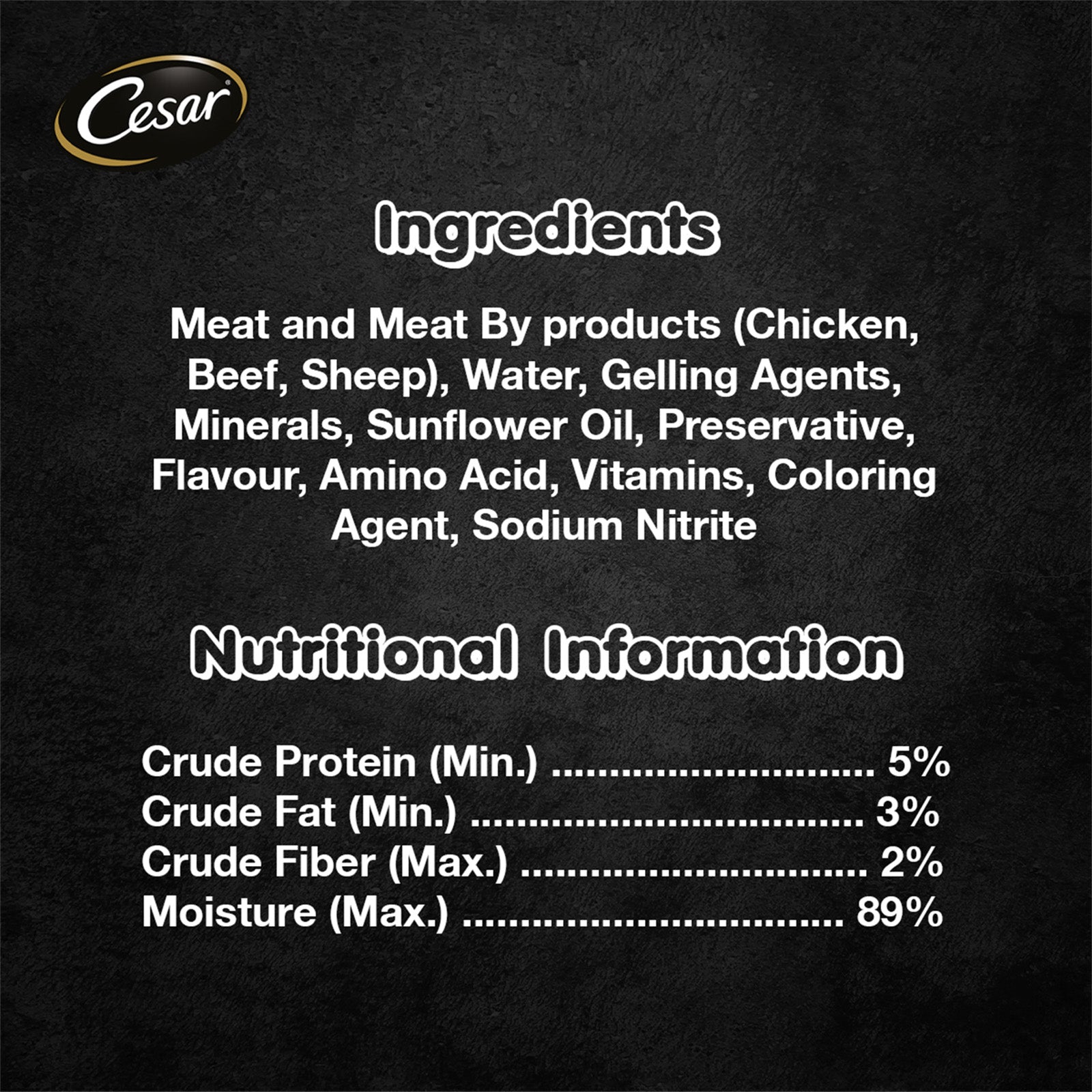 Cesar Chicken Wet Dog Food 100g