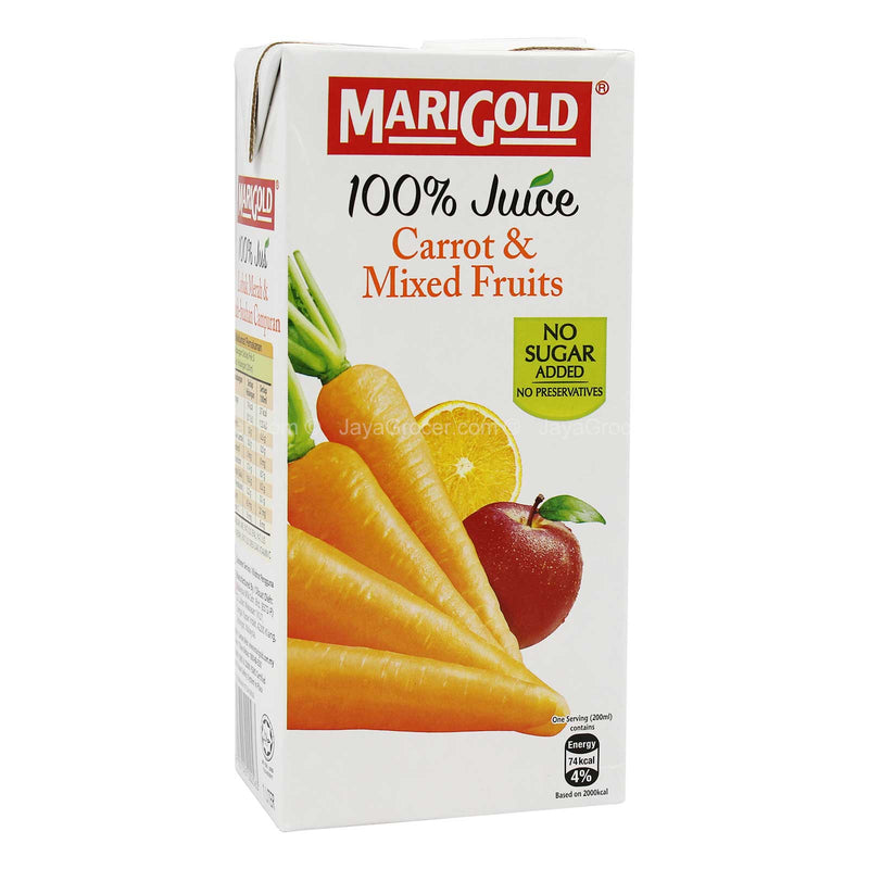 Marigold 100% Carrot and Mixed Fruit 1L