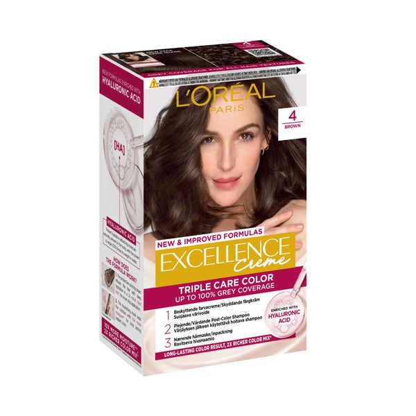 LOREAL EXCELLENCE 4-NATURAL BROWN *1 (highest price)