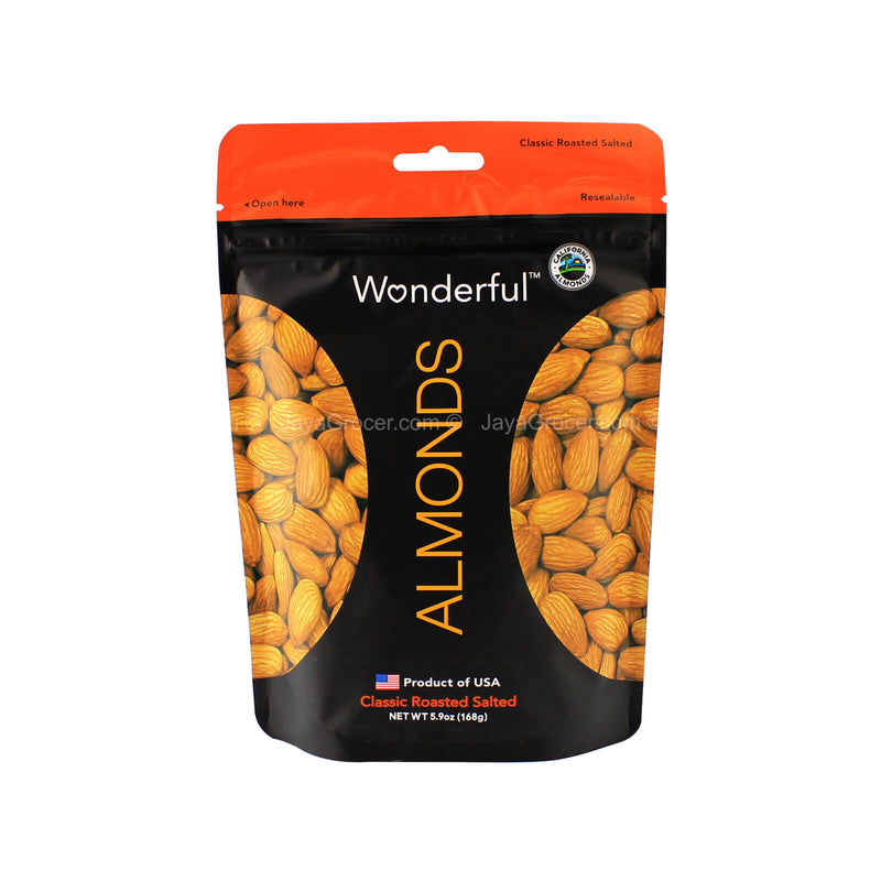 Wonderful Classic Roasted Salted Almonds 168g
