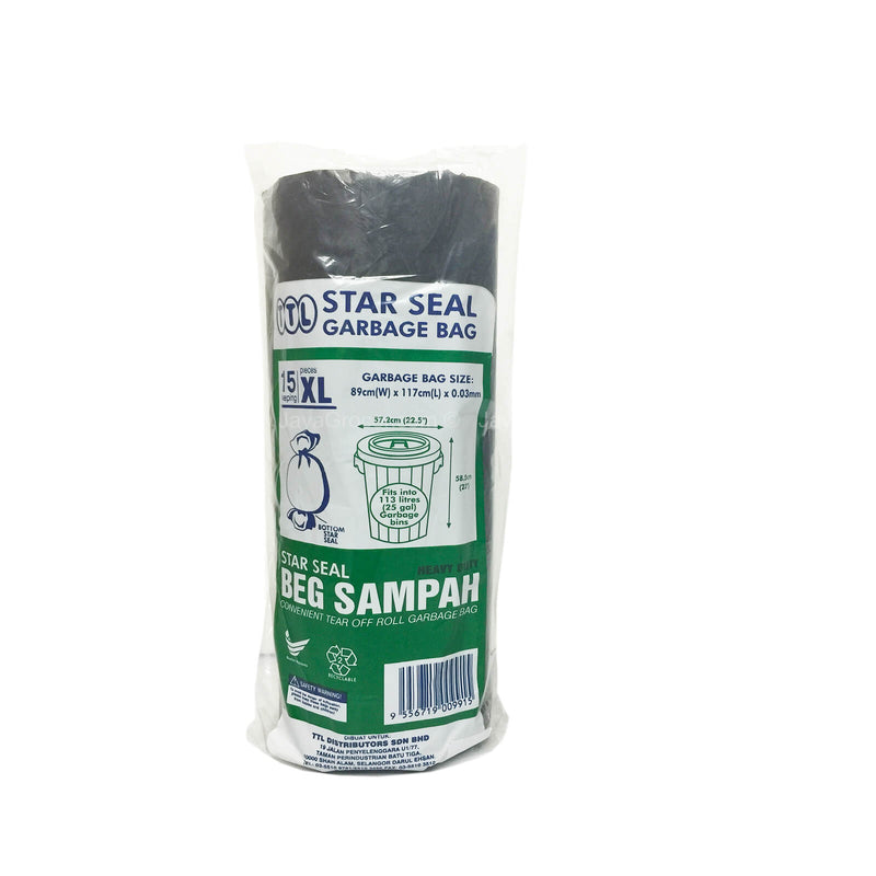 TTL Star Seal XL Garbage Bag 89 x 117cm 15pcs/pack