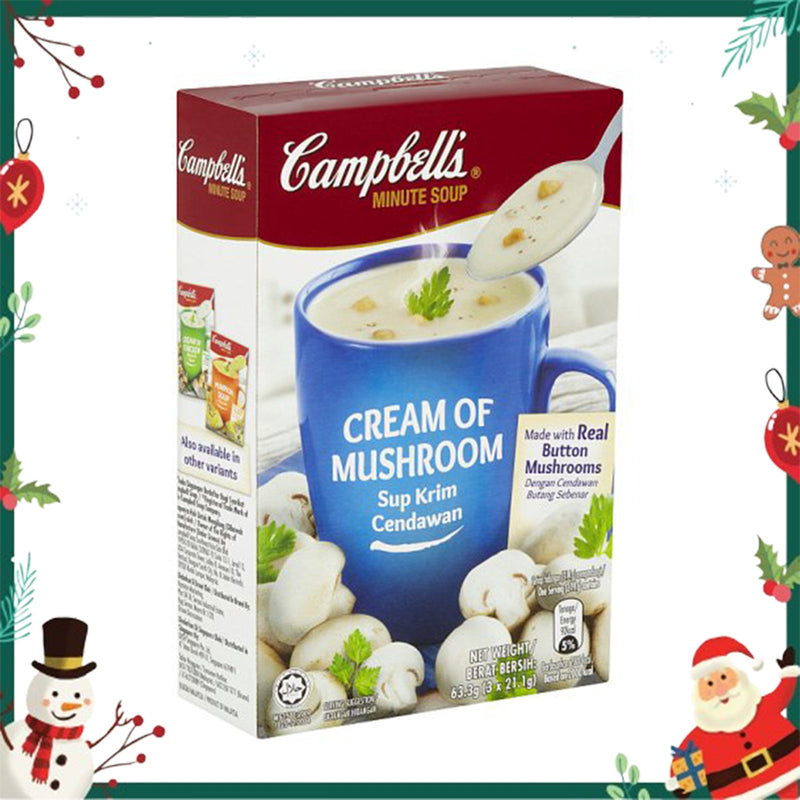 Campbells Mushroom Instant Soup 21.1g x 3