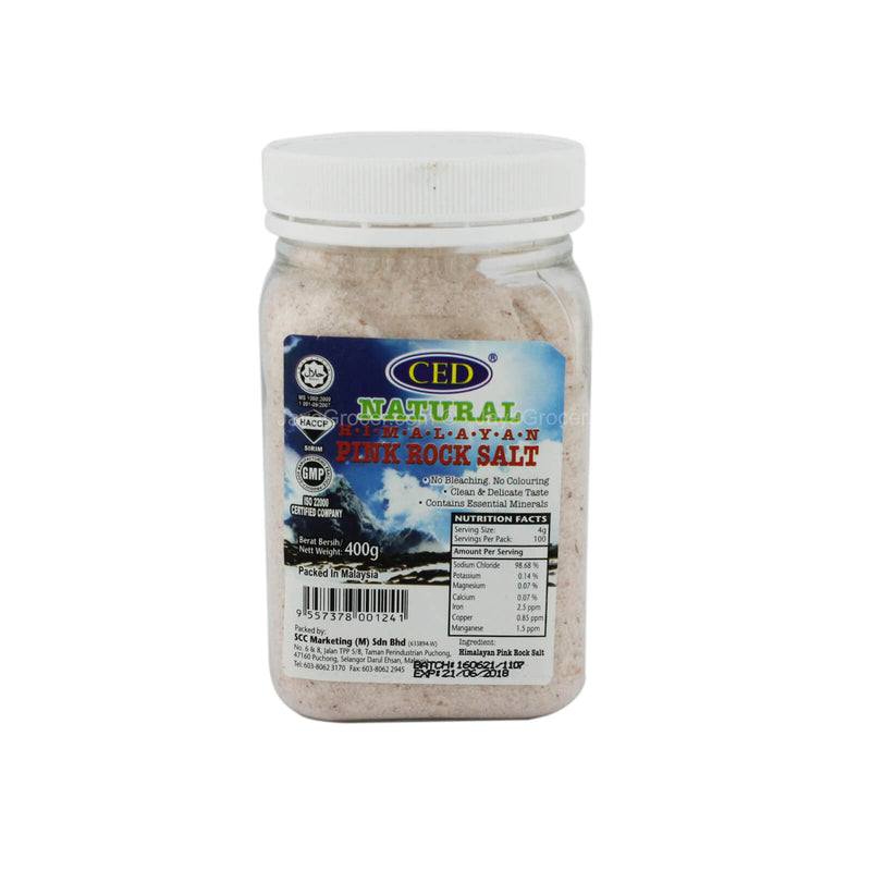 CED Natural Himalayan Pink Rock Salt (Bottle) 400g