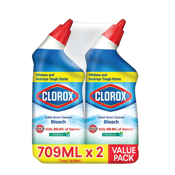 Clorox Toilet Bowl Cleaner Rain Clean 709ml x 2 (highest price)