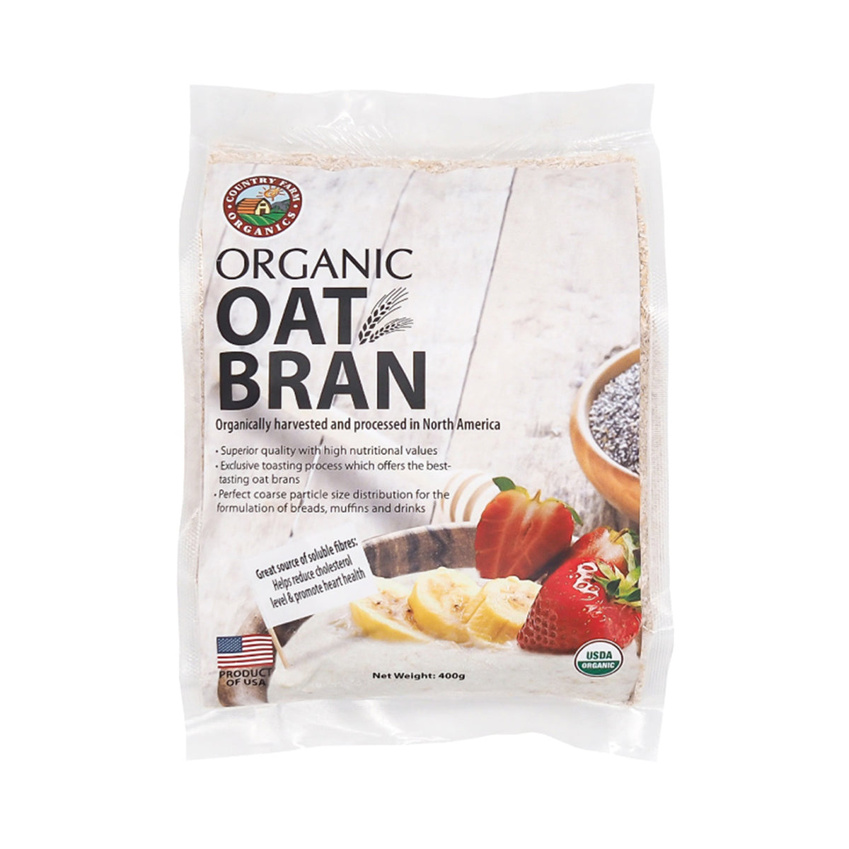 Country Farm Organic Oat Bran 400g
