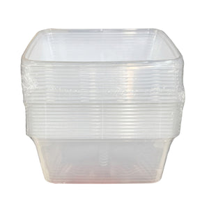 Rectangular Food Container with Lids 100ml x 12