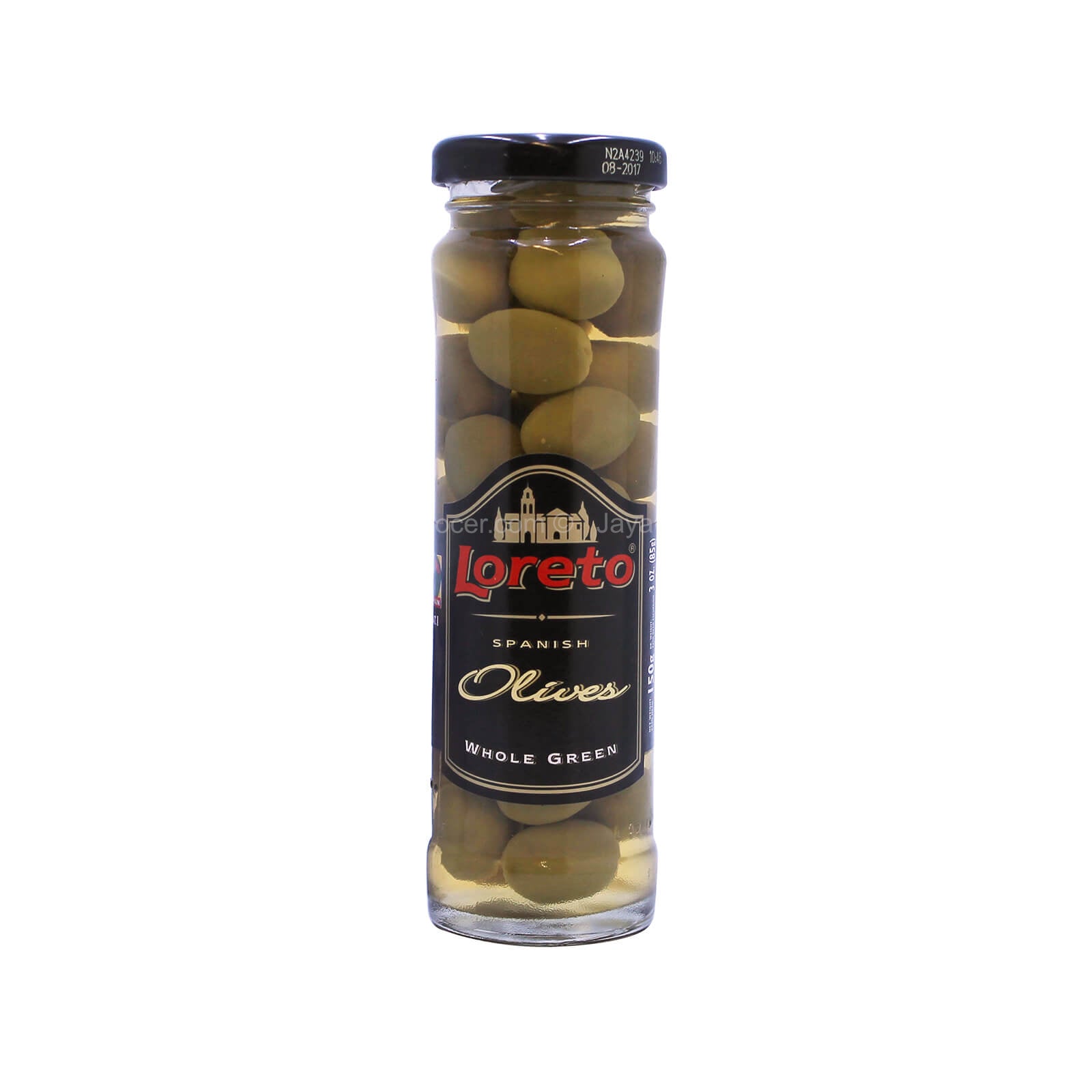 Loreto Whole Green Spanish Olives 150g