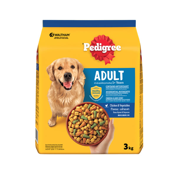 Pedigree Chicken and Vegetable Dry Dog Food 3kg
