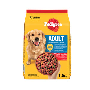 Pedigree Adult Dog Beef and Vegetable Flavored Dog Food 1.5kg