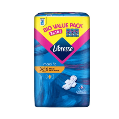 Libresse Maxi Fit Wings Pad 16pcs x 3