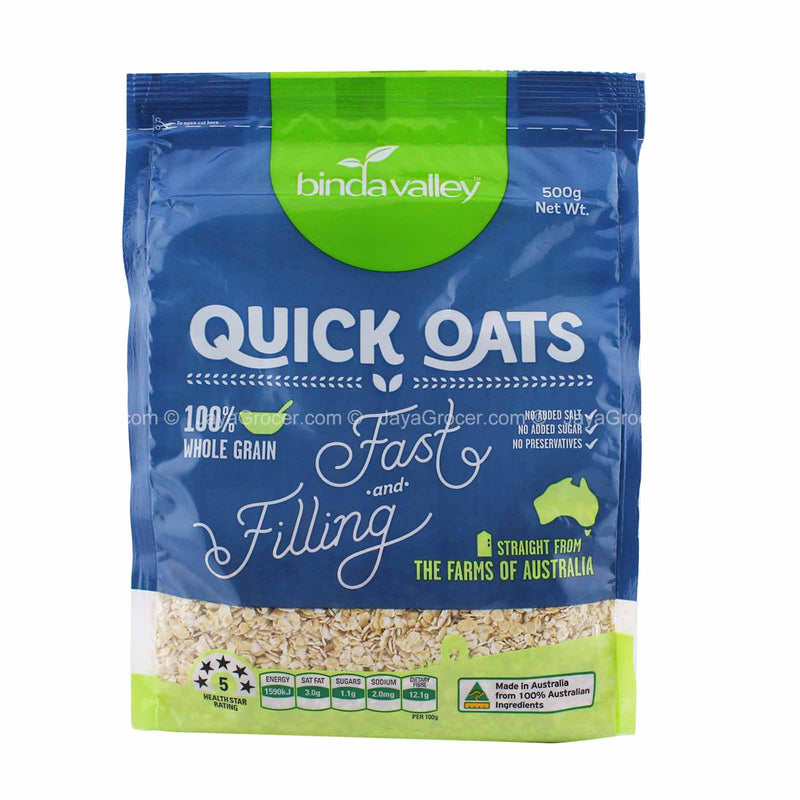 Binda Valley Quick Oats 500g