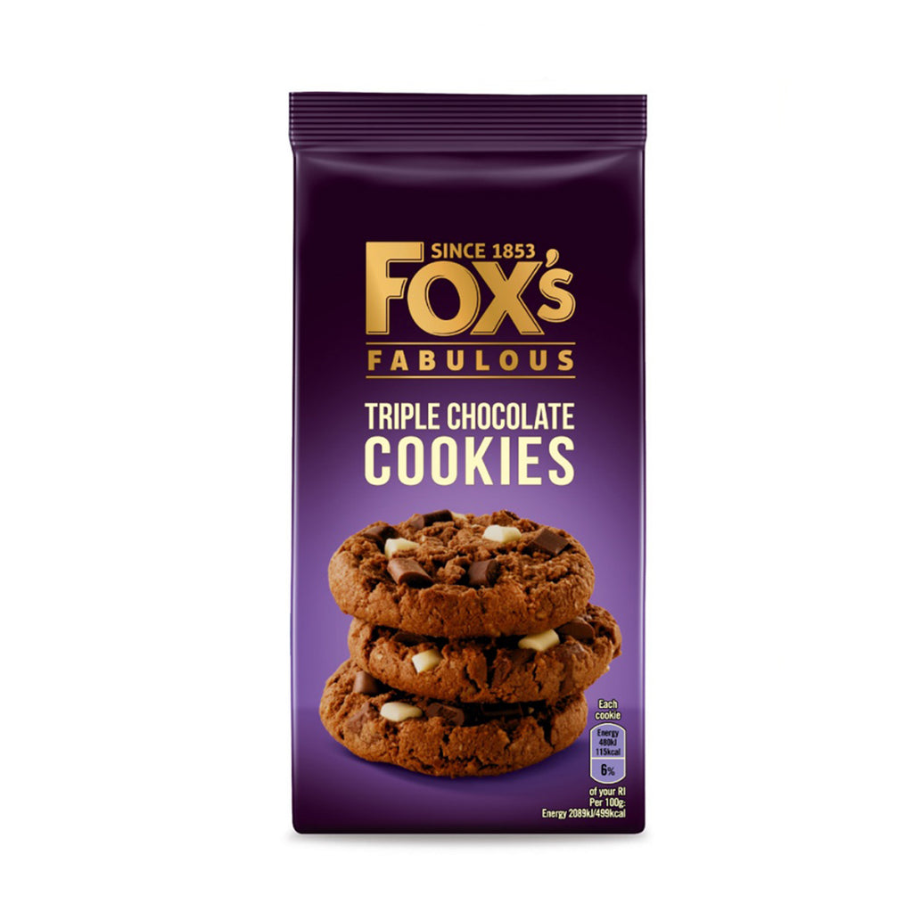 Fox's Triple Chocolate Cookies 180g