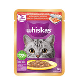 Whiskas Pouch Real Fish Salmon Mackerel 80g