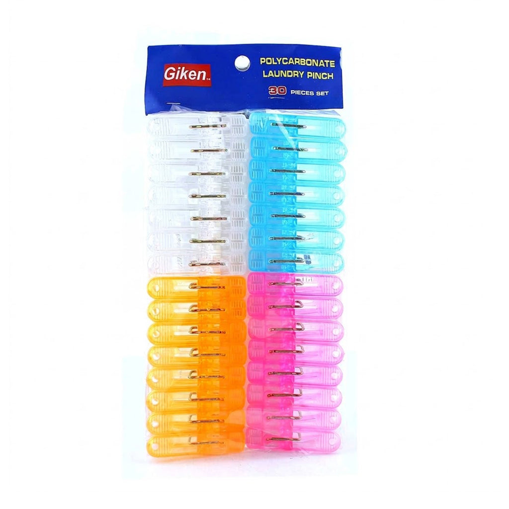 Giken Polycarbonate Laundry Pinch 30pcs