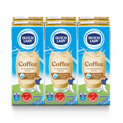 Dutch Lady Pure Farm Coffee UHT Milk 200ml x 6