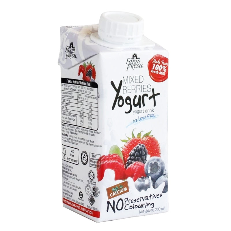 Farm Fresh Mixed Berries Yogurt Drink 200ml