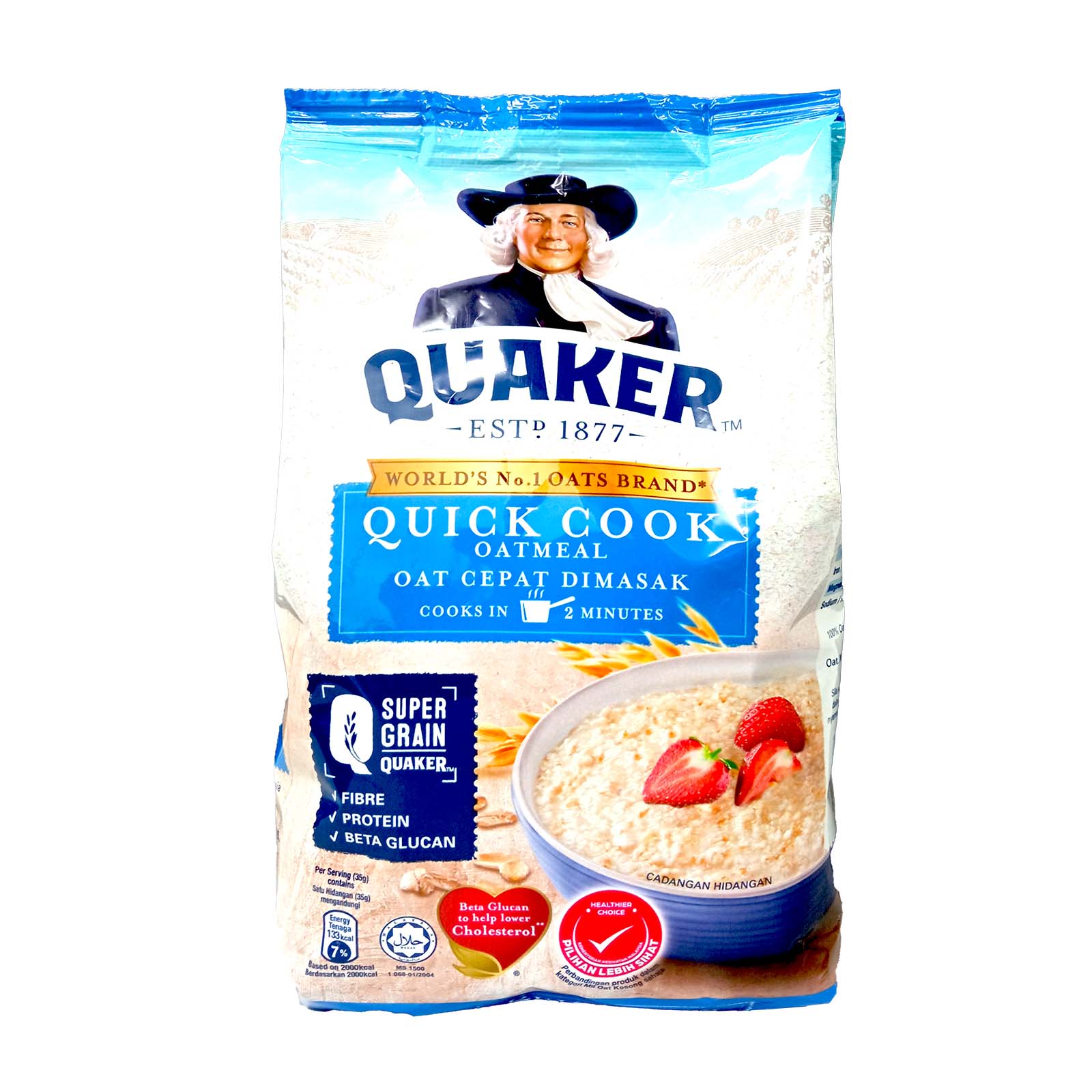 Quaker Oats Quick Cook Oatmeal (Pouch) 300g