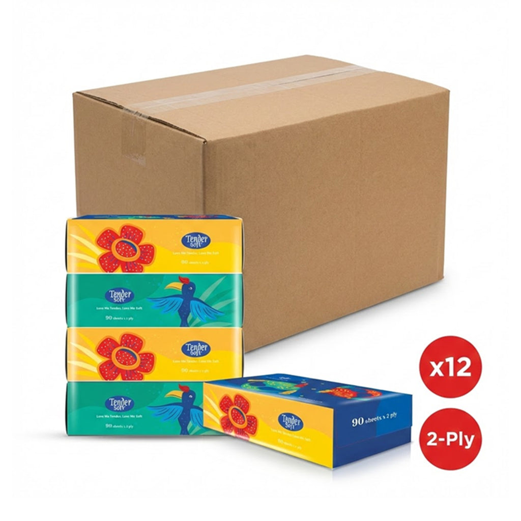 Tender Soft 2ply Facial Tissue 90sheets x 4