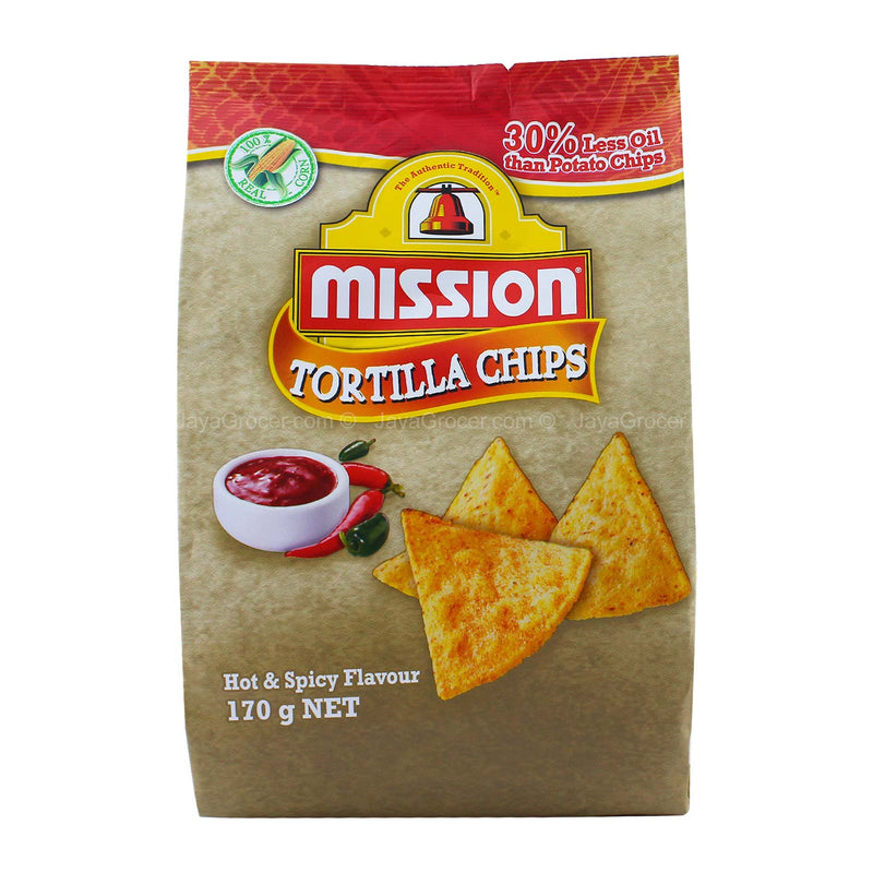 Mission Tortilla Chips Hot and Spicy 170g