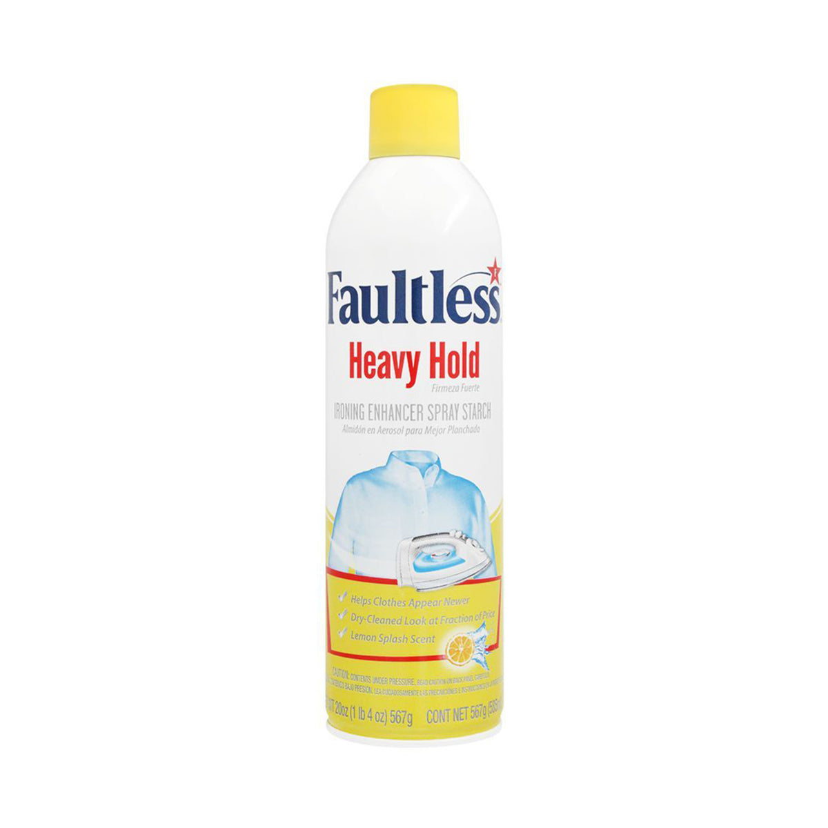 Faultless Heavy Starch Lemon Splash 567g