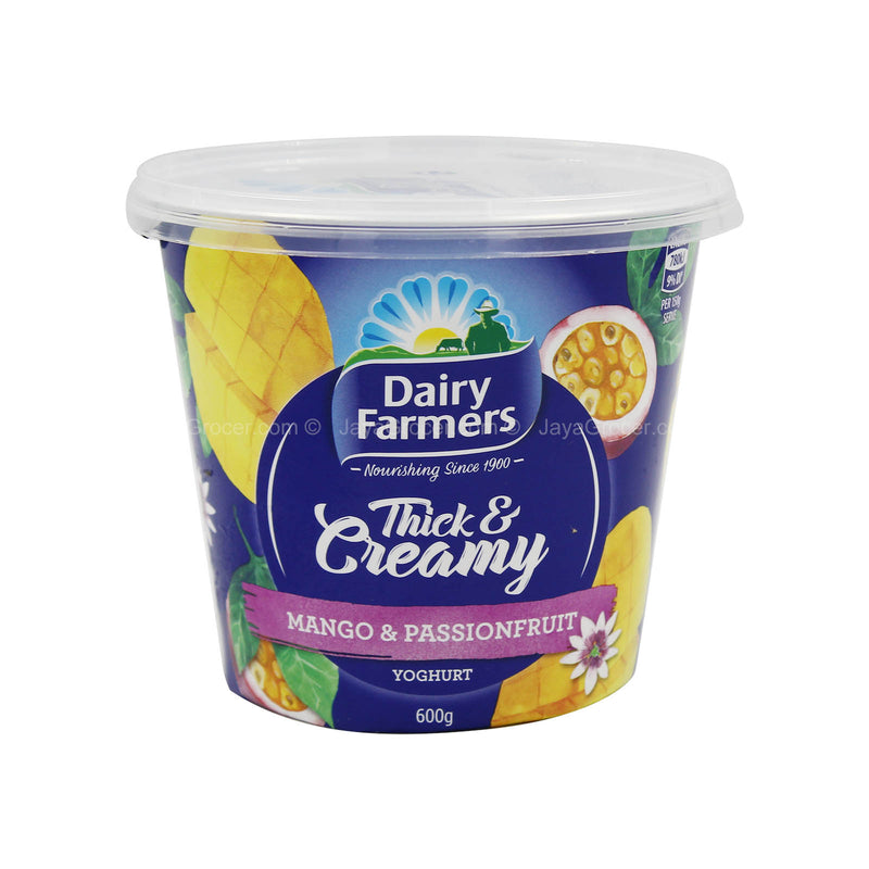 Dairy Farmers Thick and Creamy Mango and Passionfruit Yogurt 600g