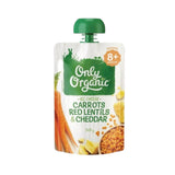 Only Organic Carrot Red Lentil Cheddar 120g