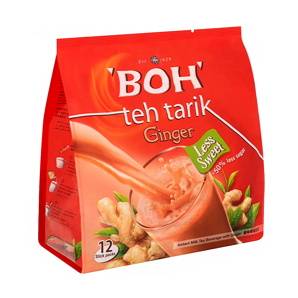Boh Less Sweet Teh Tarik Ginger 26g x 12