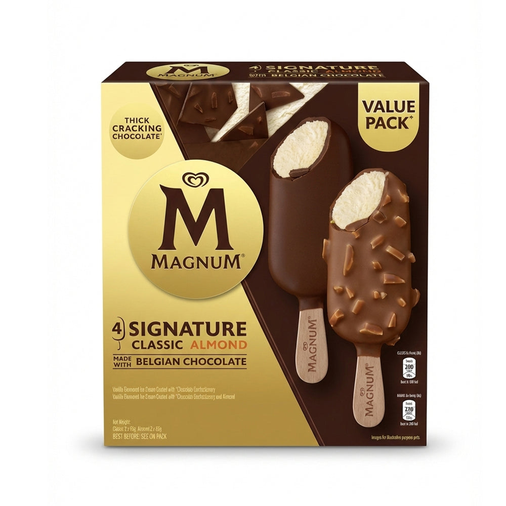 Magnum Signature Classic Almond Multipack 80ml x 4
