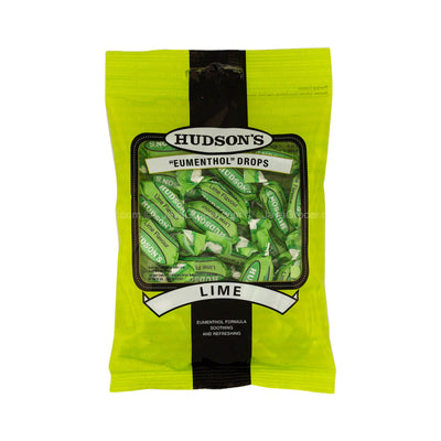 HudsonÃƒÂ¢Ã¢â€šÂ¬Ã¢â€žÂ¢s Lime Eumenthol Drops 100g