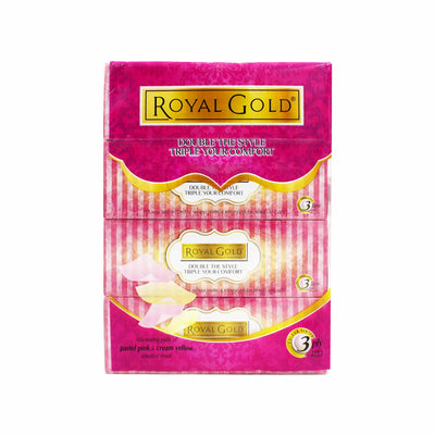 Royal Gold Twin Tone Interleaf Facial Tissue 80pcs x 4