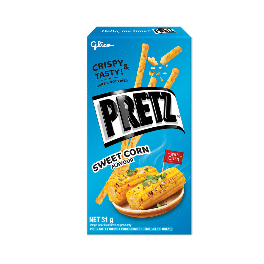 Glico Pretz Sweet Corn Flavour Biscuit Stick 31g