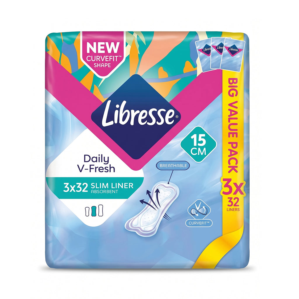 Libresse Daily V-Fresh Slim Panty Liners 32pcs x 3