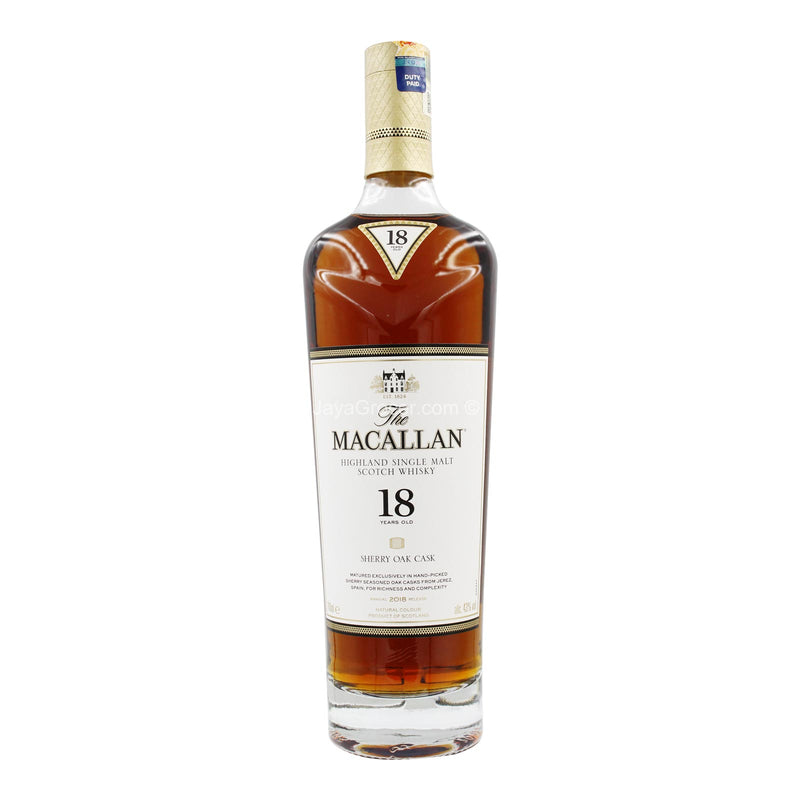 The Macallan 18 Years Sherry Oak 700ml