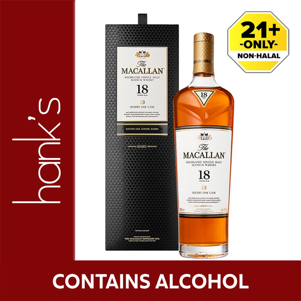 The Macallan 18 Years Sherry Oak 700ml (highest price)