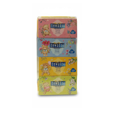 Onwards Facial Tissue 200sheets x 4packs