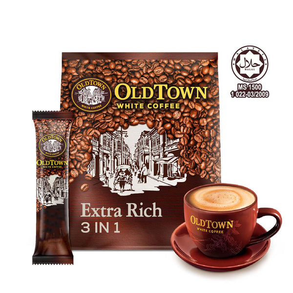 Old Town Extra Rich Instant 3 in 1 Premix White Coffee 35g x15