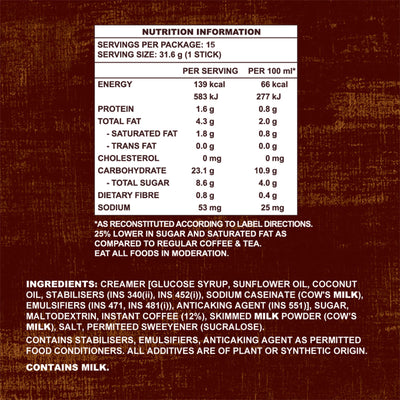 Old Town Extra Rich Instant 3 in 1 Premix White Coffee 31.6g x15