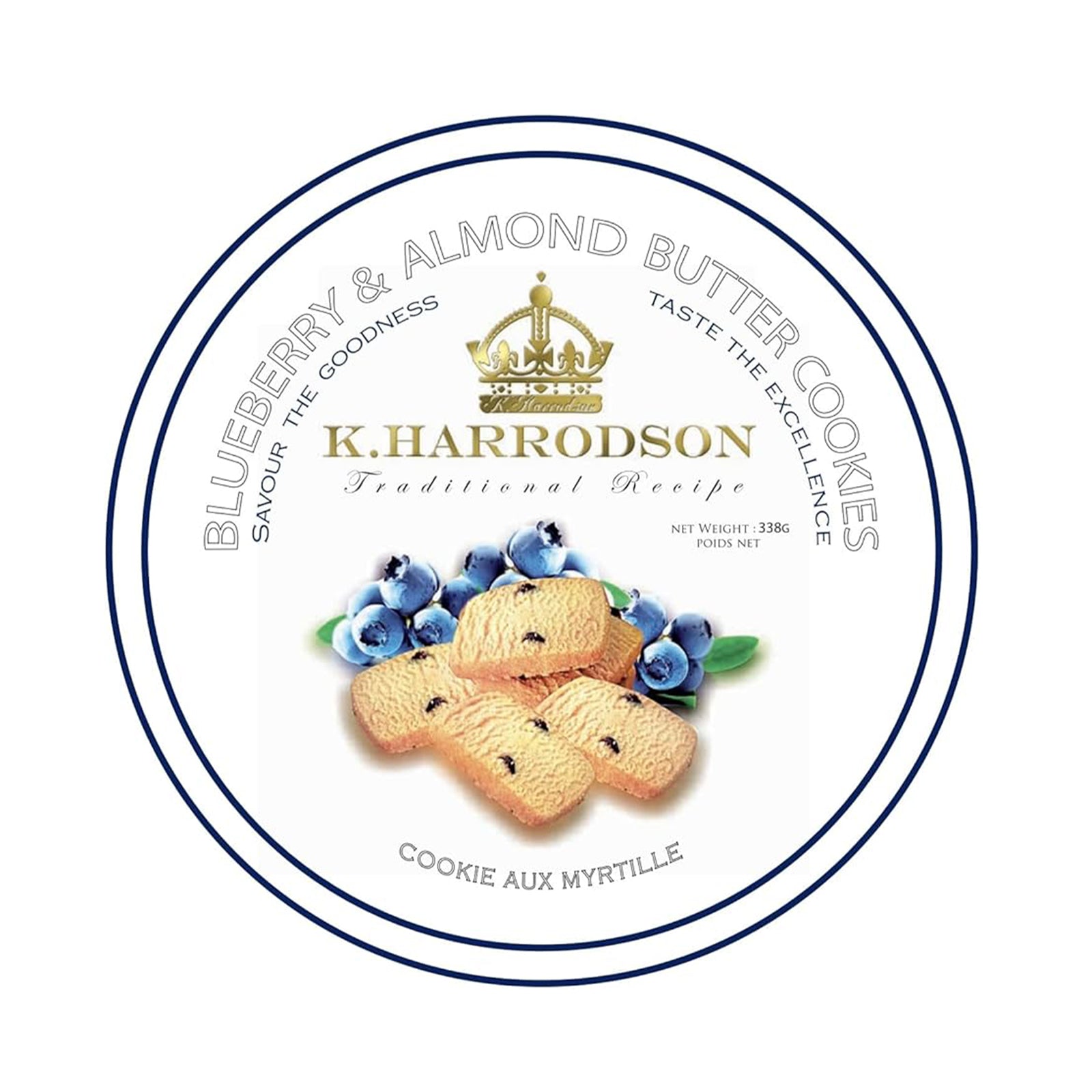 K. Harrodson Blueberries & Almond Butter Cookies 400g