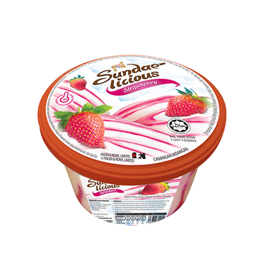 Kings Sundae Licious Strawberry Ice Cream 800ml