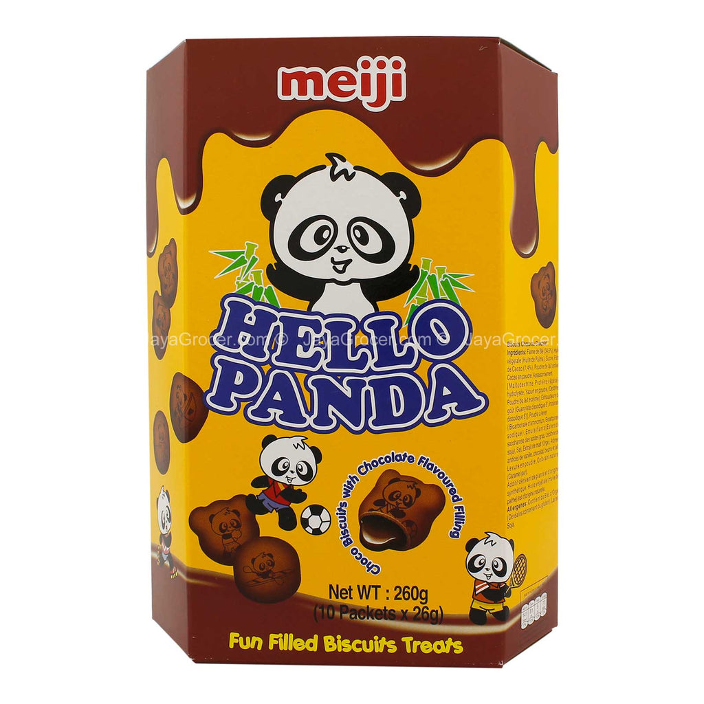 Meiji Hello Panda Choco Biscuits with Chocolate Flavoured Filling 234g