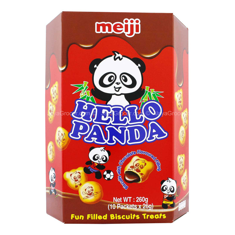 Meiji Hello Panda Biscuit Chocolate Filling 260g