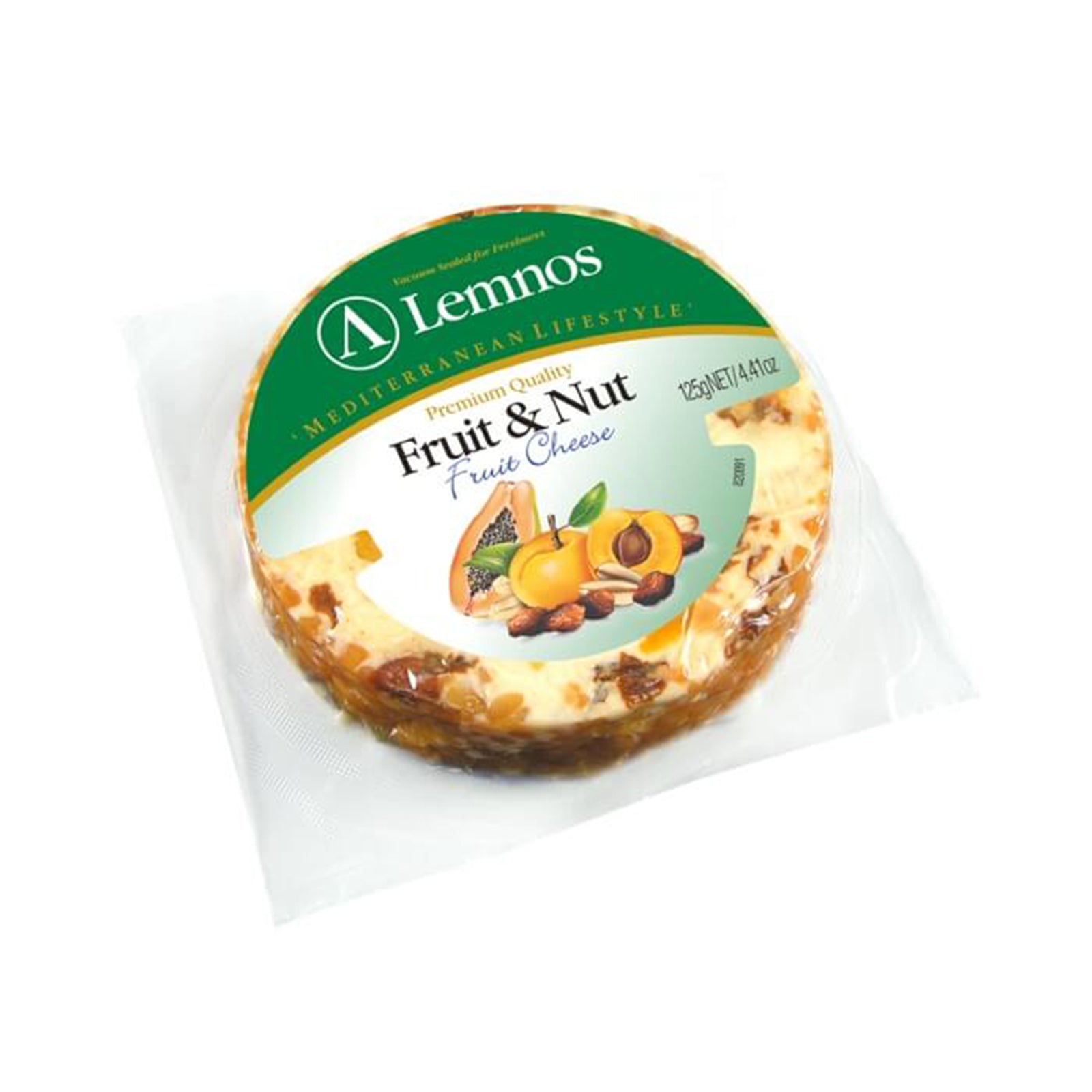 Lemnos Premium Quality Fruit and Nut Fruit Cheese 125g
