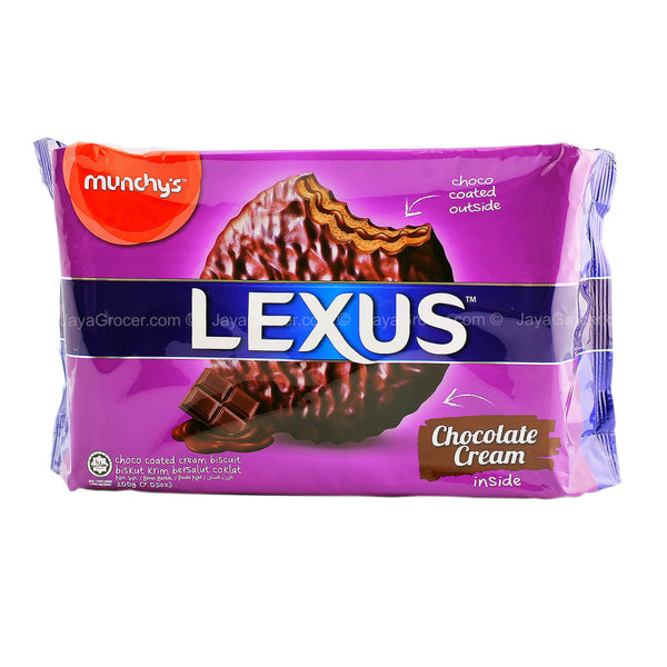 Munchy's Lexus Choco Coated Cream Biscuits 200g (highest price)