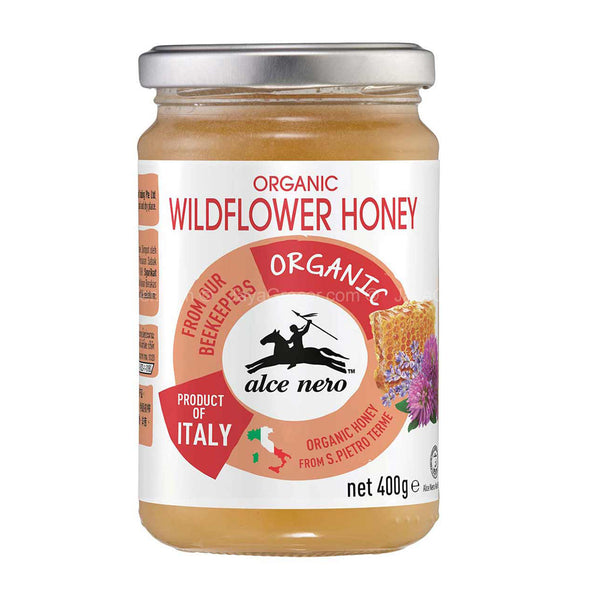 Alce Nero Organic Wild Flower Honey 400g (highest price)