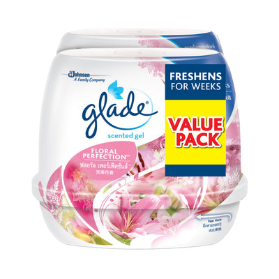Glade Floral Scented Gel 180g x 2