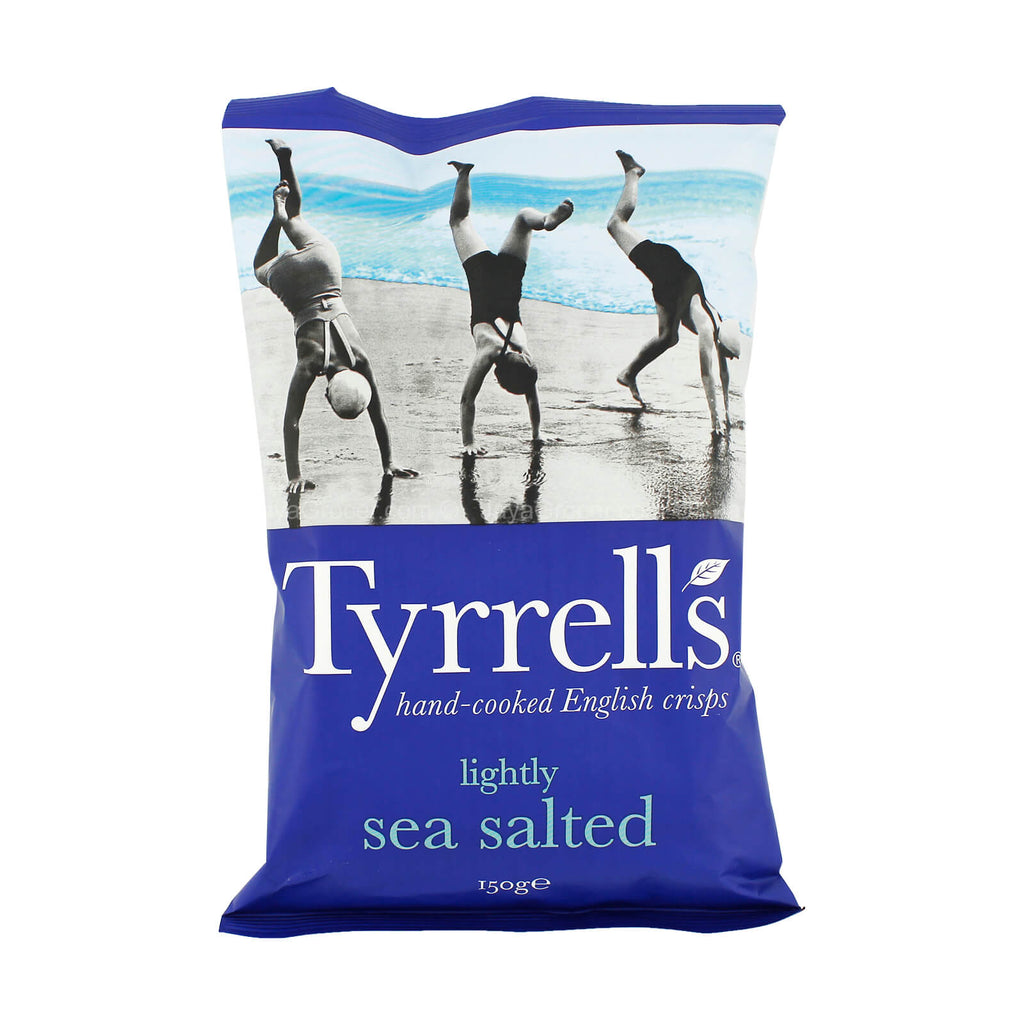 Tyrells Lightly Sea Salted Potato Chips 150g