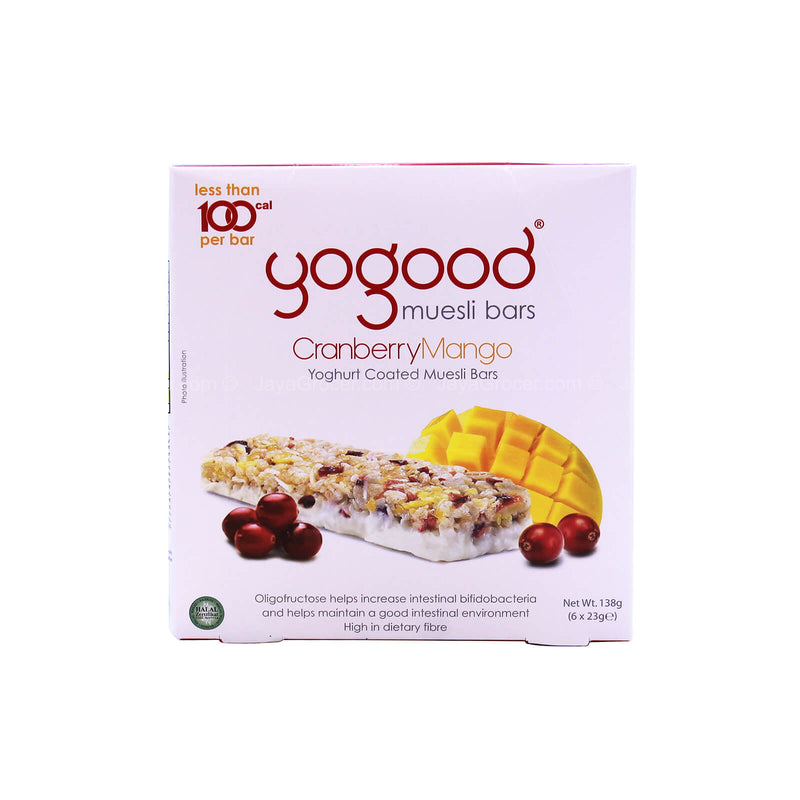 Yogood Muesli Bars Cranberry Mango 138g