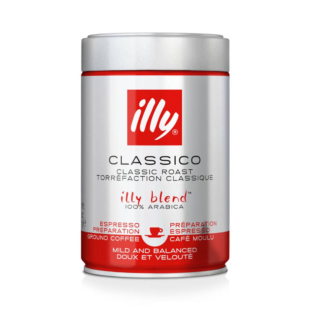 Illy Classico Classic Roast Espresso Preparation Ground Coffee 250g
